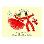 Vintage Family Christmas Postcard