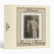 Vintage Family History Binder