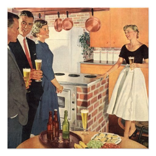 Vintage Family Reunion, Kitchen Party People Invite