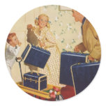 Vintage Family Vacation Stickers