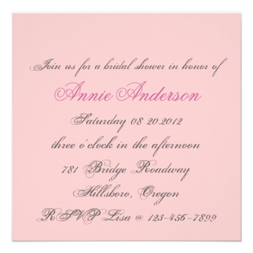 Vintage Fantasy Tea Party Bridal Shower Invitation