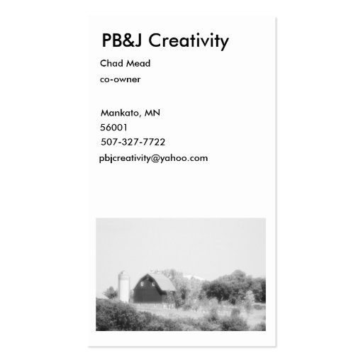 Vintage Farm Business Card Template (front side)