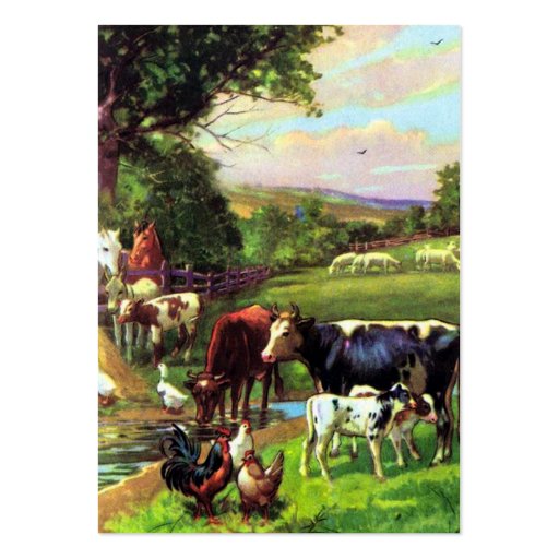 Vintage Farm Business Card Templates (back side)