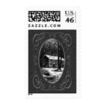 Vintage farm postage stamps