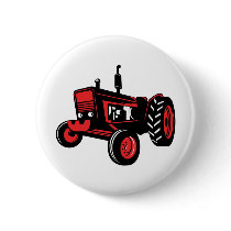 vintage farm tractor pinback buttons