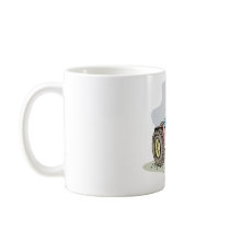 vintage farm tractor cartoon coffee mug