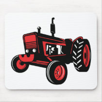 vintage farm tractor mousepad