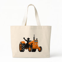 vintage farm tractor retro style bags