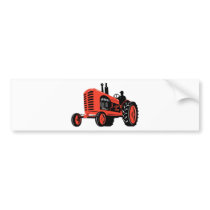 vintage farm tractor retro style bumper stickers