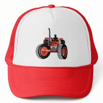 vintage farm tractor retro style mesh hat