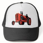 vintage farm tractor retro style hats