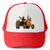 vintage farm tractor retro style trucker hats
