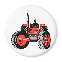 vintage farm tractor retro style refrigerator magnets