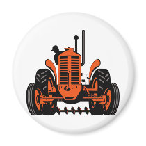 vintage farm tractor retro style magnets