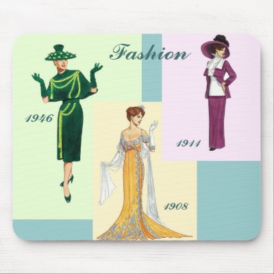 Vintage Clothing Style on Vintage Fashion Mousepad By Tnmpastperfect