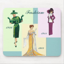 Vintage Fashion Mousepad by tnmpastperfect Vintage Fashion Mousepad