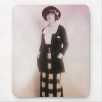 Vintage Fashion Portrait Mousepads
