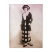 Vintage Fashion Portrait Post Card
