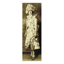 Vintage Fashion Tag or Card profile cards