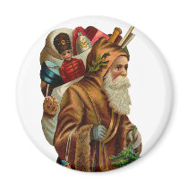 Vintage Father Christmas magnets by MyOtherPlanet Vintage Father Christmas magnets
