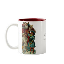 Vintage Father Christmas Mug by Vintage_Gifts Vintage Father Christmas Mug