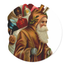 Vintage Father Christmas Sticker