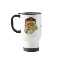 Vintage Father Christmas Travel Mug by Vintage_Gifts Vintage Father Christmas Travel Mug