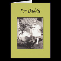 Vintage Fathers Day Card - For Daddy cards