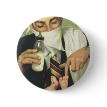 Vintage Father's Day with Dad Changing Diapers! Buttons