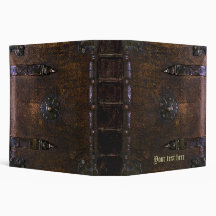 Vintage Faux Leather Gothic Binder