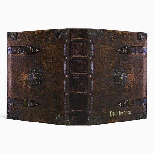 Vintage Faux Leather Gothic Binder