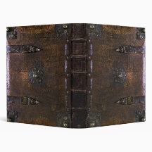 Vintage Faux Leather Gothic Binder