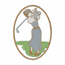 Vintage Female Golfer embroidered shirts by ZazzleEmbroidery Vintage Female Golfer embroidered shirts