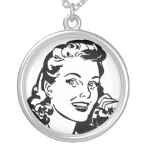 Vintage Female Pendant Jewelry necklaces