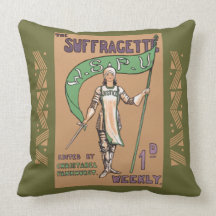 Vintage Feminist Suffragette Cushion Throw Pillows