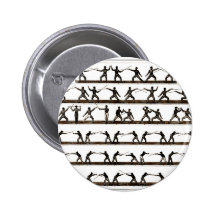 Vintage Fencing Instruction Button