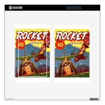 Vintage Fighter Aircraft Comic Decals For Kindle Fire