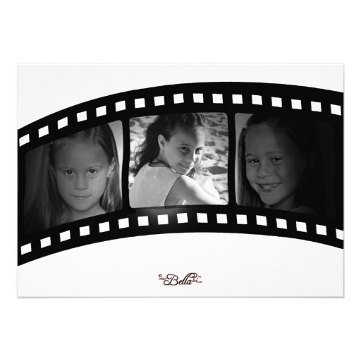 Vintage Film Strip Graduation Party Photo Invite