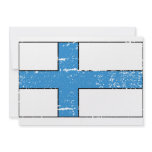Vintage Finland Flag Personalized Announcements
