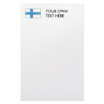 Vintage Finland Flag Custom Stationery