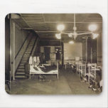Vintage Firemen - Fire Station Beds Mousepad