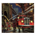 Vintage Firemen posters by YesterdayCafe Vintage Firemen posters