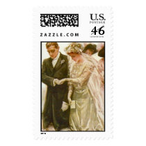 Vintage Fisher Wedding Bridal Stamp