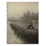 Vintage Fishing Art Note Book