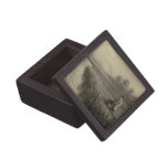 Vintage Fishing Art Premium Keepsake Box