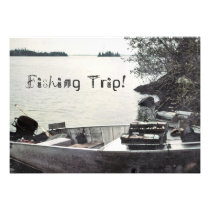 Vintage Fishing Boat invitations