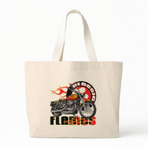 Vintage Flame Motorcycle Bags