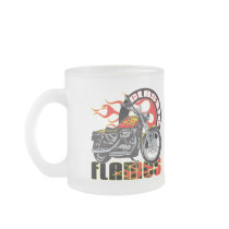 Vintage Flame Motorcycle Mugs