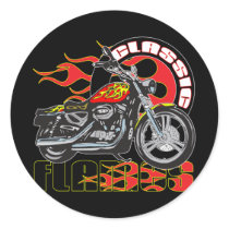 Vintage Flame Motorcycle stickers by SkullShock Vintage Flame Motorcycle stickers