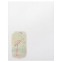 Vintage Flamingo Letterhead by Vintage_Gifts Vintage Flamingo Letterhead